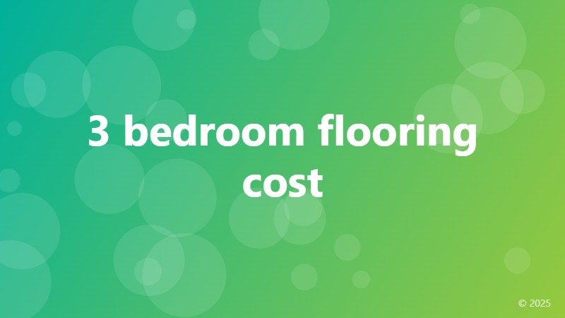 3 bedroom flooring cost