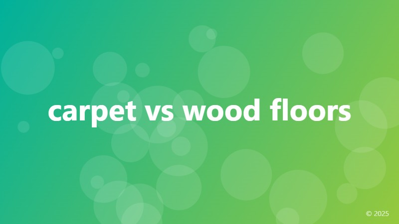carpet vs wood floors
