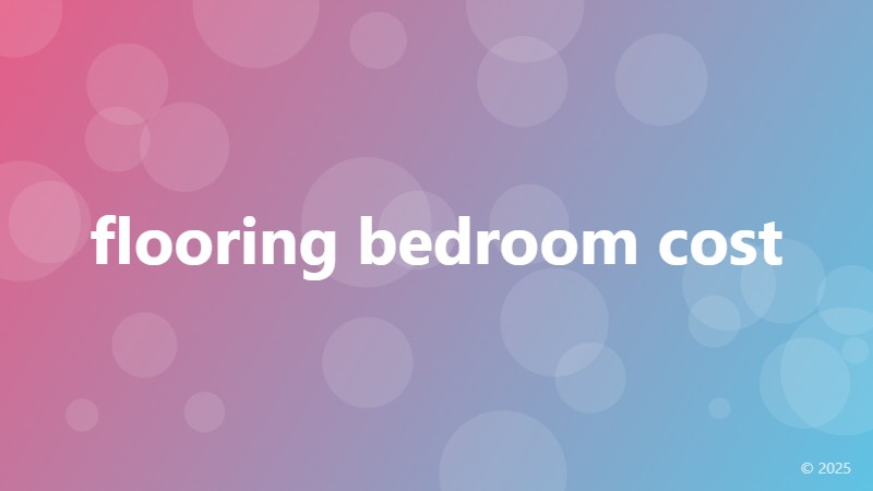 flooring bedroom cost