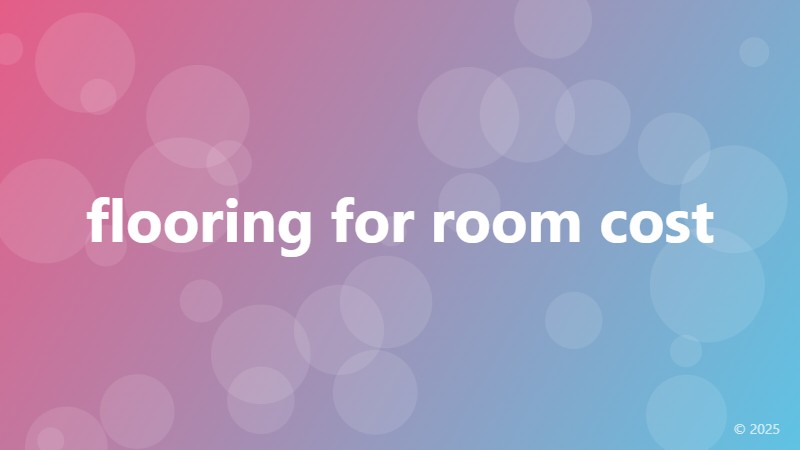 flooring for room cost
