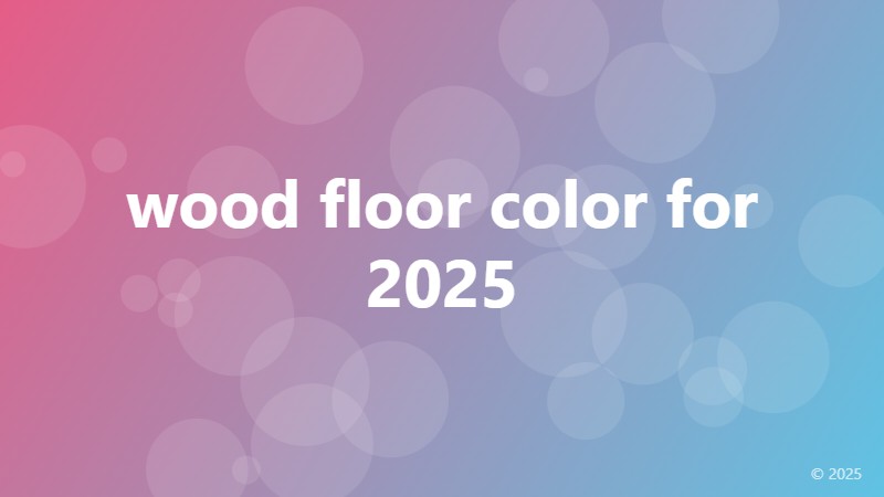wood floor color for 2025