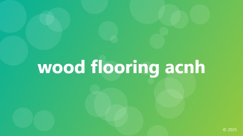 wood flooring acnh
