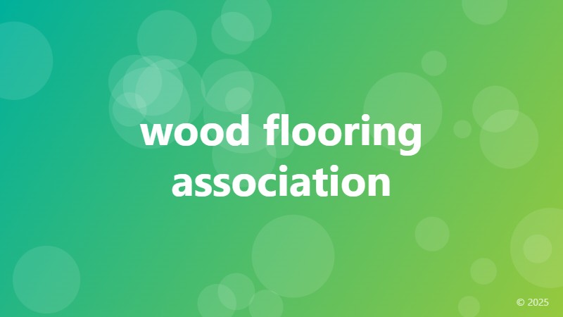 wood flooring association