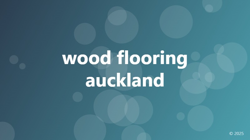 wood flooring auckland