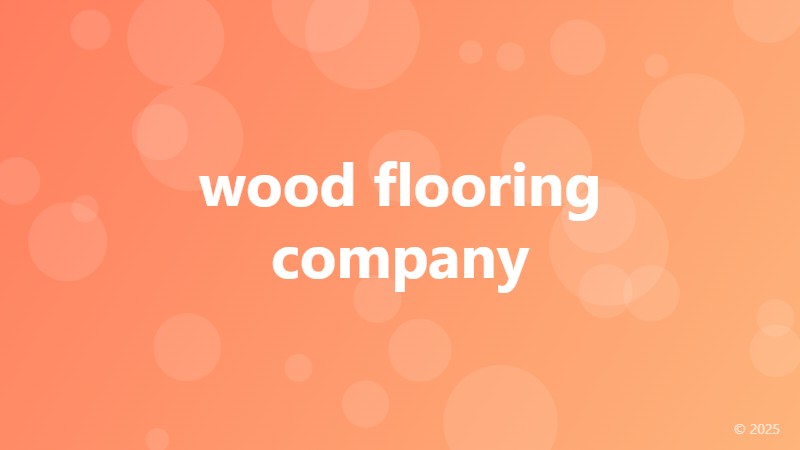 wood flooring company