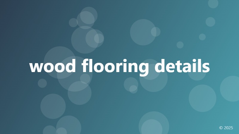 wood flooring details