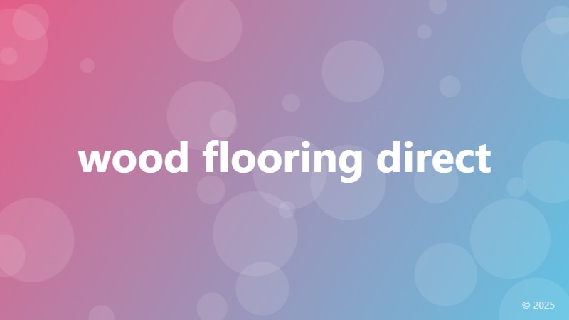 wood flooring direct