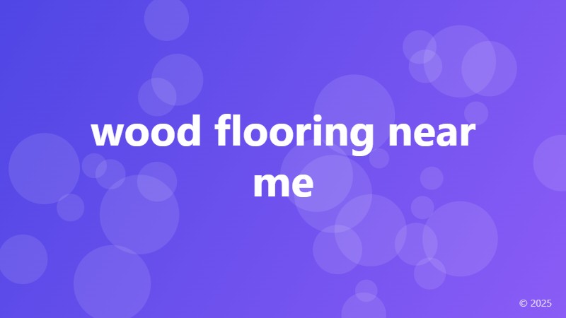wood flooring near me