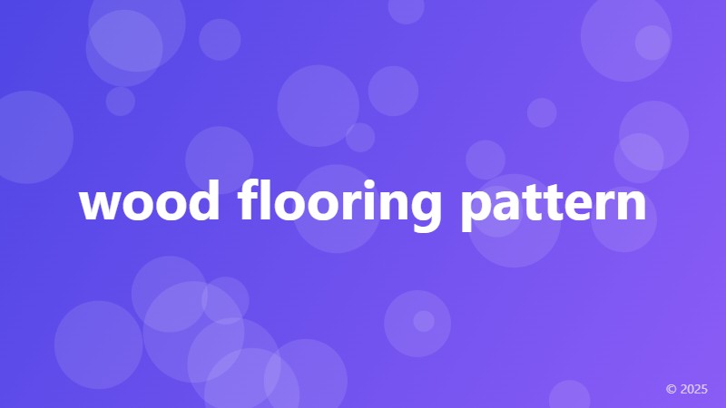 wood flooring pattern